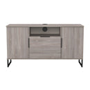 Havana Multi-Media Medium TV Unit In Grey Oak
