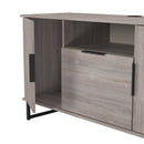 Havana Multi-Media Medium TV Unit In Grey Oak