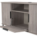 Havana Multi-Media Medium TV Unit In Grey Oak