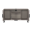 Havana Multi-Media Medium TV Unit In Grey Oak