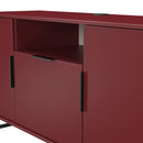 Havana Multi-Media Medium TV Unit In Red Matt