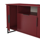 Havana Multi-Media Medium TV Unit In Red Matt