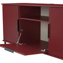 Havana Multi-Media Medium TV Unit In Red Matt
