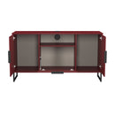 Havana Multi-Media Medium TV Unit In Red Matt