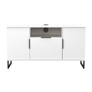 Havana Multi-Media Medium TV Unit In White Matt