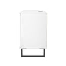 Havana Multi-Media Medium TV Unit In White Matt