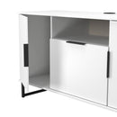 Havana Multi-Media Medium TV Unit In White Matt
