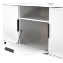 Havana Multi-Media Medium TV Unit In White Matt
