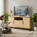 Havana Multi-Media Medium TV Unit In Yellow Matt