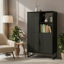 Havana Multi-Media Highboard Unit In Black Ash