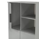 Havana Multi-Media Highboard Unit In Dusk Grey