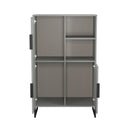 Havana Multi-Media Highboard Unit In Dusk Grey
