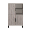 Havana Multi-Media Highboard Unit In Grey Oak