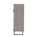 Havana Multi-Media Highboard Unit In Grey Oak