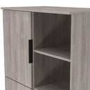 Havana Multi-Media Highboard Unit In Grey Oak