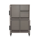 Havana Multi-Media Highboard Unit In Grey Oak