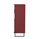 Havana Multi-Media Highboard Unit In Red Matt