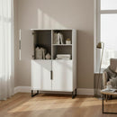 Havana Multi-Media Highboard Unit In White Matt