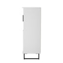 Havana Multi-Media Highboard Unit In White Matt