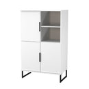 Havana Multi-Media Highboard Unit In White Matt