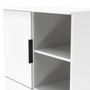 Havana Multi-Media Highboard Unit In White Matt
