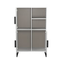 Havana Multi-Media Highboard Unit In White Matt