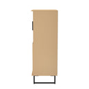 Havana Multi-Media Highboard Unit In Yellow Matt