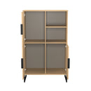 Havana Multi-Media Highboard Unit In Yellow Matt