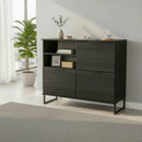 Havana Multi-Media Sideboard In Black Ash