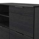 Havana Multi-Media Sideboard In Black Ash