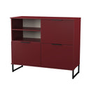 Havana Multi-Media Sideboard In Red Matt