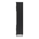 Havana Multi-Media Set (Tall Upright LH, TV Unity & Tall Upright RH) In Black Ash