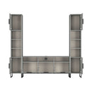Havana Multi-Media Set (Tall Upright LH, TV Unity & Tall Upright RH) In Dusk Grey