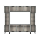 Havana Multi-Media Set (Tall Upright LH, TV Unity, Tall Upright RH & Upper Unit) In Dusk Grey