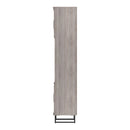 Havana Multi-Media Set (Tall Upright LH, TV Unity, Tall Upright RH & Upper Unit) In Grey Oak
