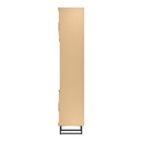 Havana Multi-Media Set (Tall Upright LH, TV Unity, Tall Upright RH & Upper Unit) In Yellow Matt