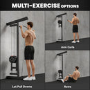 SPORTNOW Wall Mounted Crossover Cable Machine Lat Pull Down Machine