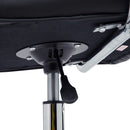 HOMCOM PU Leather Computer Chair, Adjustable Height-Black