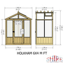 Holkham 4 Ft X 6 Ft Greenhouse