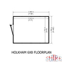 Holkham 8 Ft X 6 Ft Greenhouse