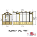 Holkham 12 Ft X 6 Ft Greenhouse