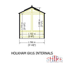 Holkham 16 Ft X 6 Ft Greenhouse
