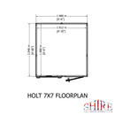 Holt 7 X 7 Shiplap Apex Shed