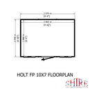 Holt 7 X 10 Shiplap Apex Shed