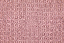 Honeycomb - Recycled Cotton Throw in Blush Pink