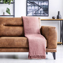 Honeycomb - Recycled Cotton Throw in Blush Pink