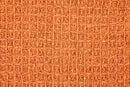 Honeycomb - Recycled Cotton Throw In Orange