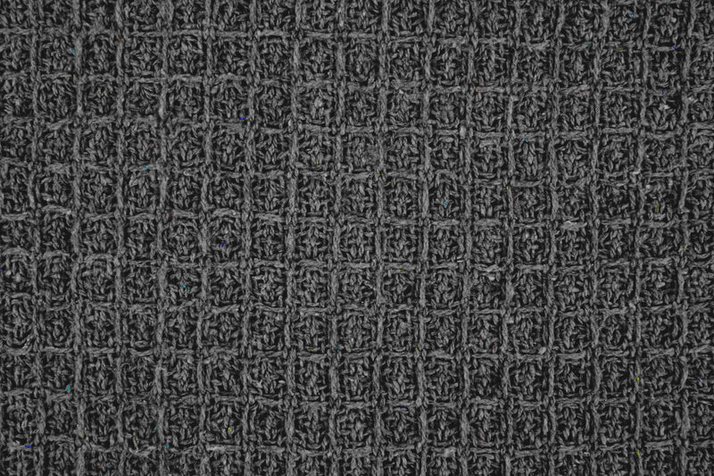 Honeycomb - Recycled Cotton Throw in Charcoal