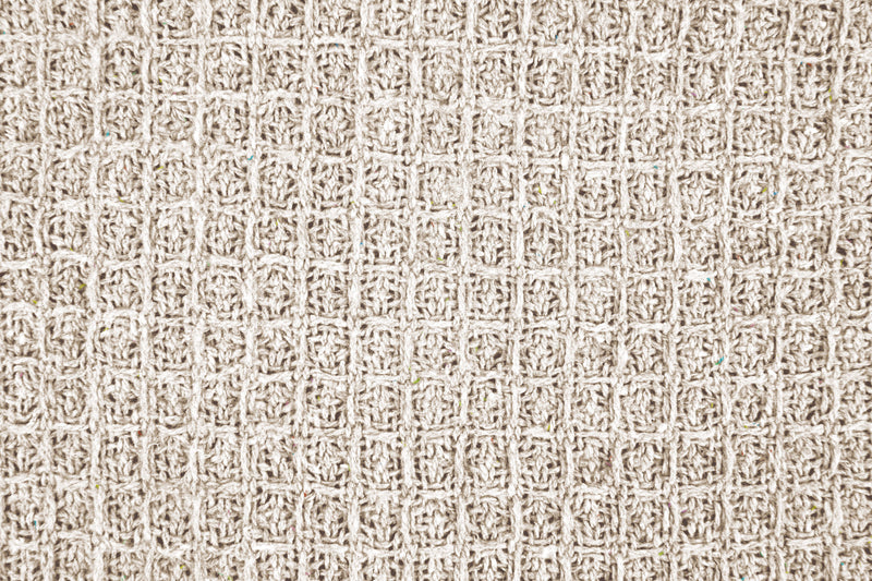 Honeycomb - Recycled Cotton Throw in Ivory