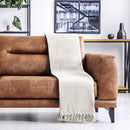 Honeycomb - Recycled Cotton Throw in Ivory